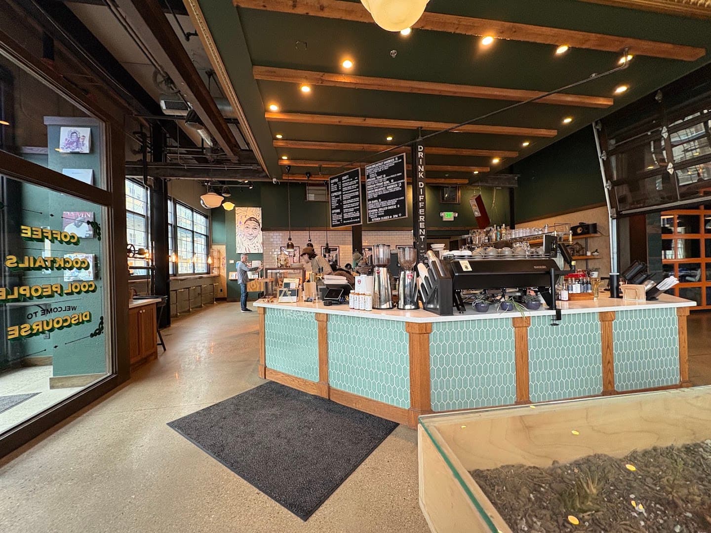 Interior of Discourse Coffee | Radio Milwaukee, specialty coffee shop in Milwaukee