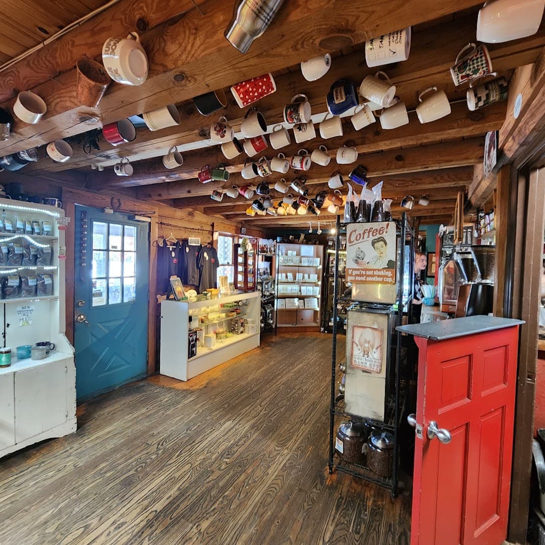 Interior of Crossroads Coffee House, specialty coffee shop in Charlotte