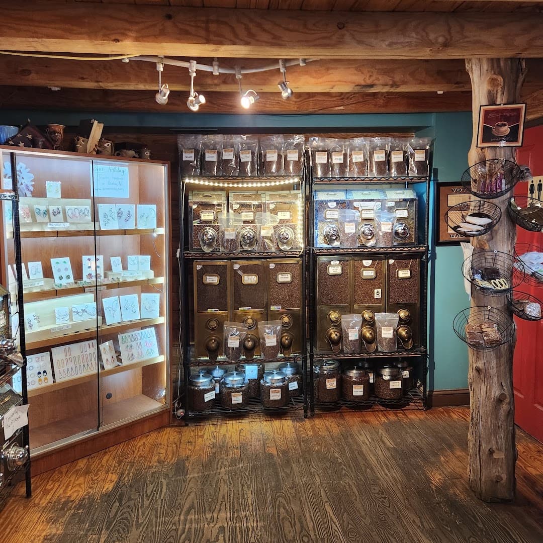 Interior of Crossroads Coffee House, specialty coffee shop in Charlotte