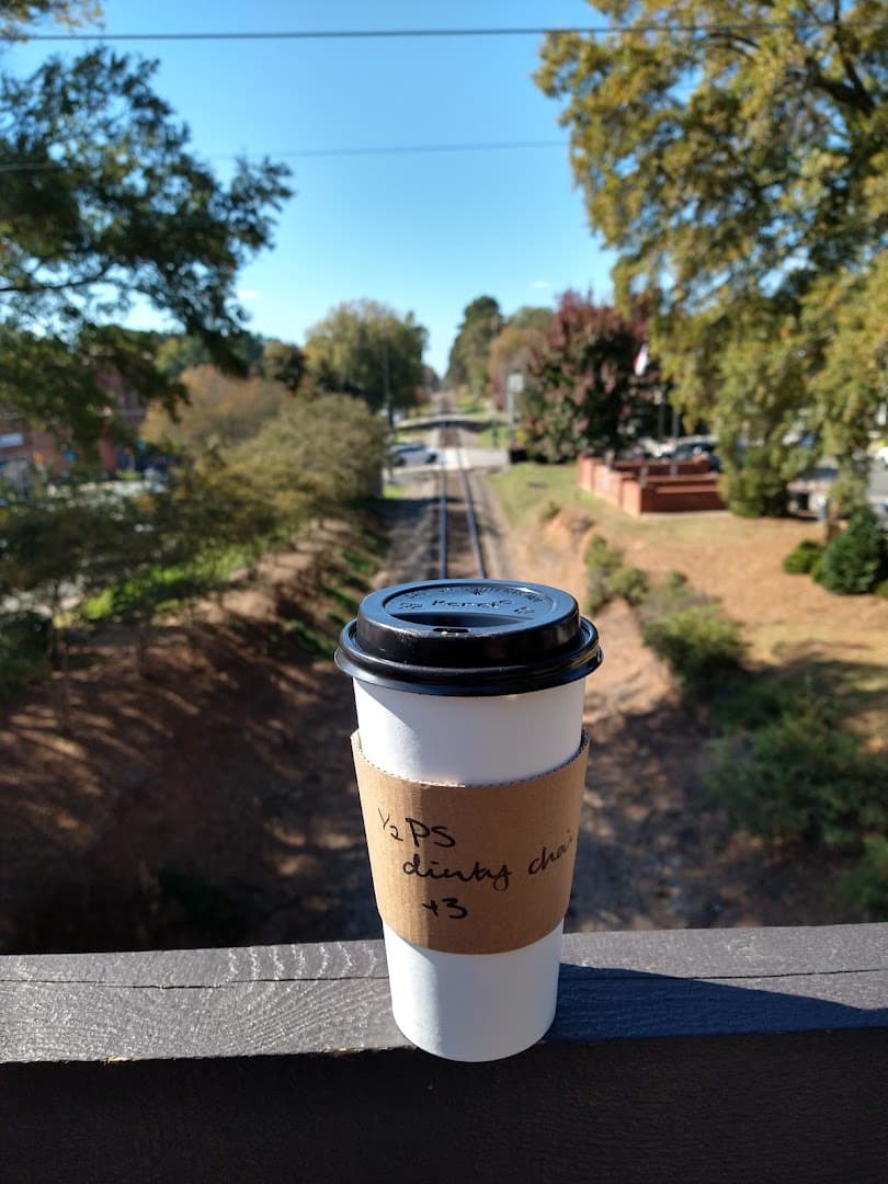 Coffee at Crossroads Coffee House, specialty coffee shop in Charlotte