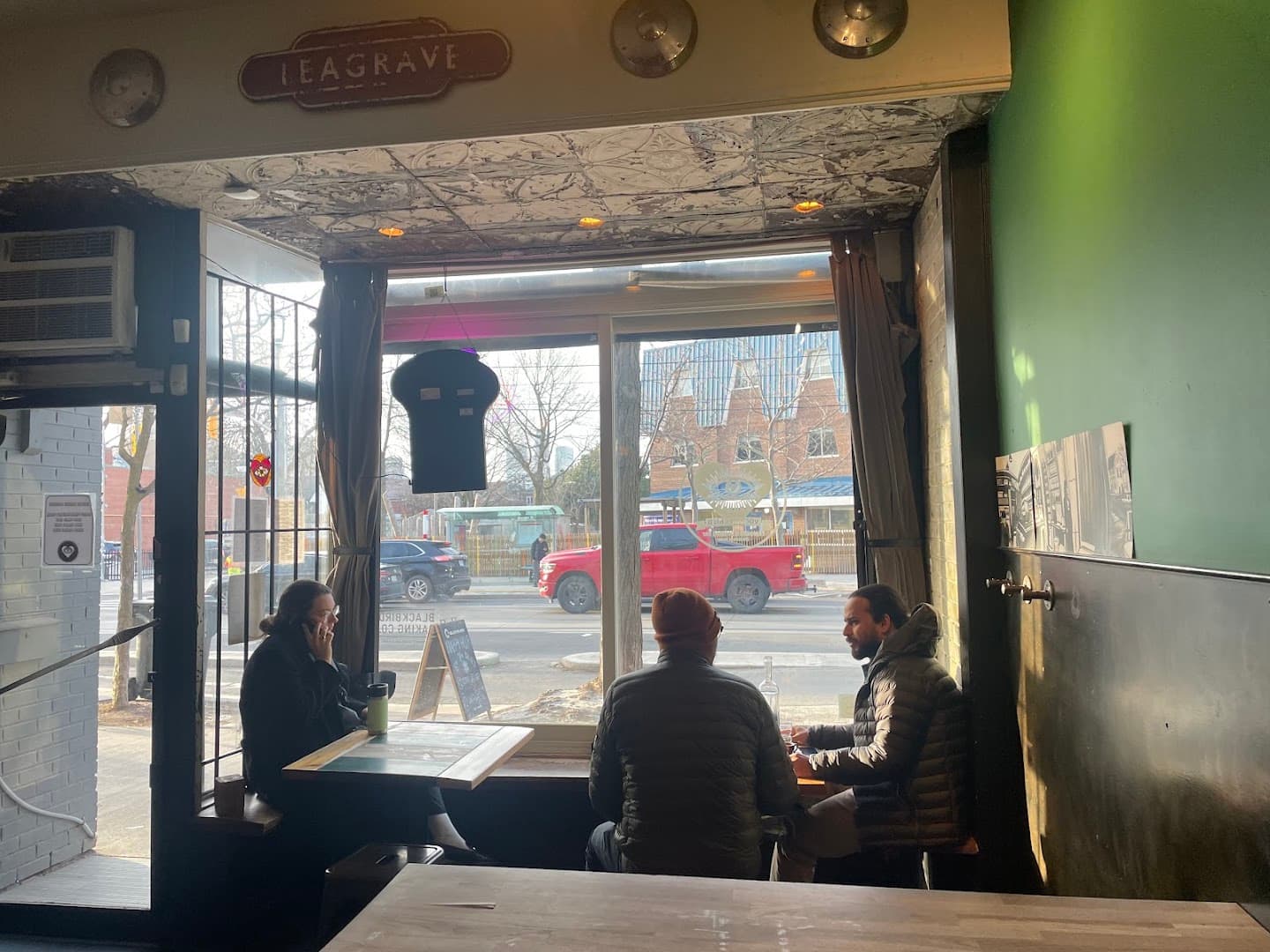 Interior of Voodoo Child Cocktail & Espresso Bar, specialty coffee shop in Toronto