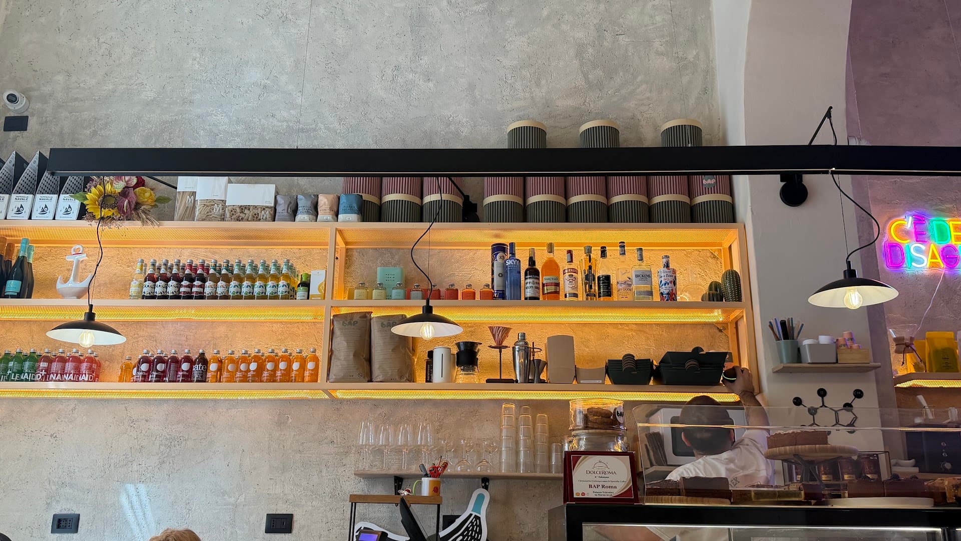 Interior of Bap - Caffetteria Specialty, specialty coffee shop in Rome