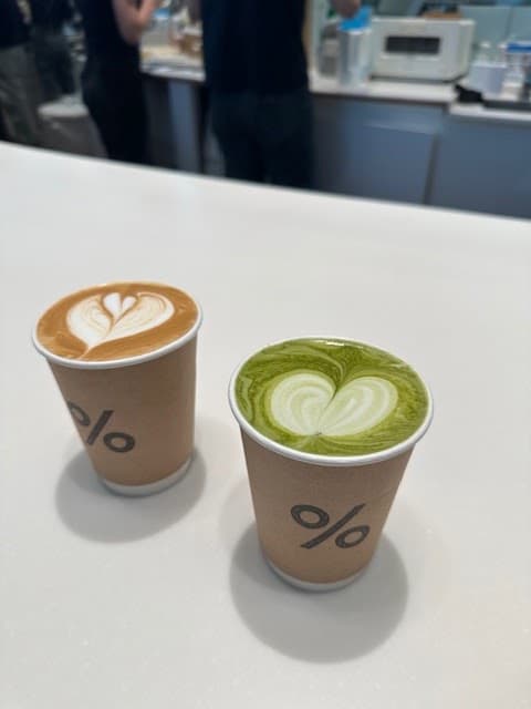 Coffee at % Arabica, specialty coffee shop in Toronto