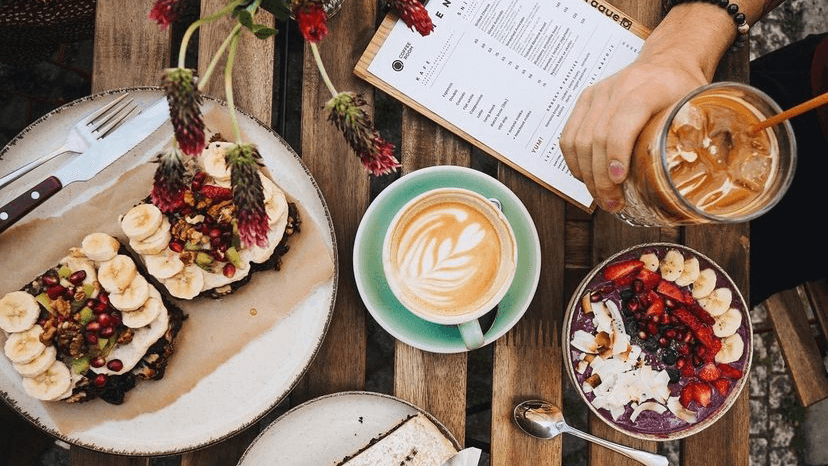 Food at Coffee Room, specialty coffee shop in Prague