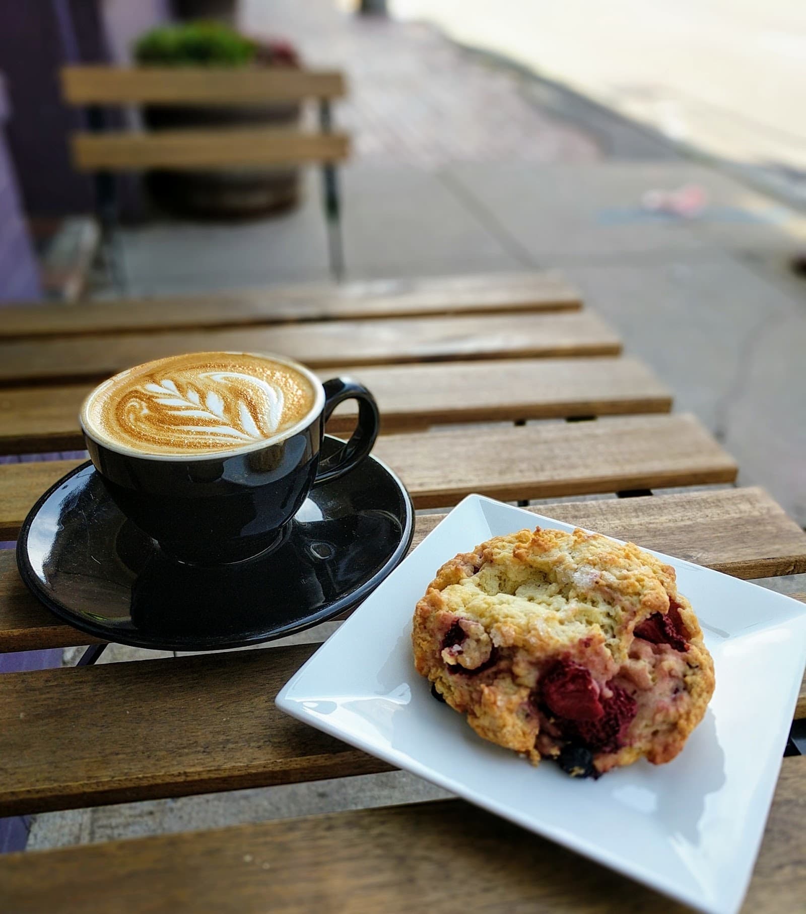 Coffee at Nine Bar Espresso, specialty coffee shop in Boston