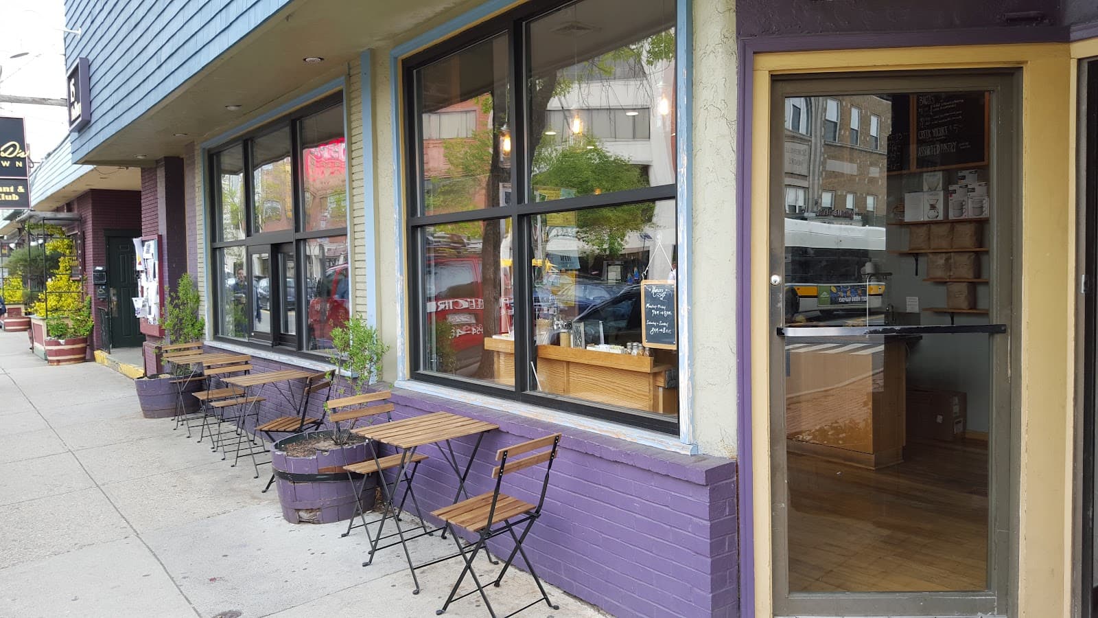 Storefront of Nine Bar Espresso, specialty coffee shop in Boston
