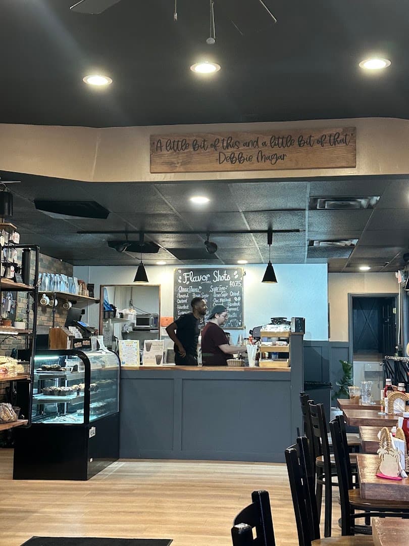 Interior of Little Bits Coffee Roasters, specialty coffee shop in Rochester
