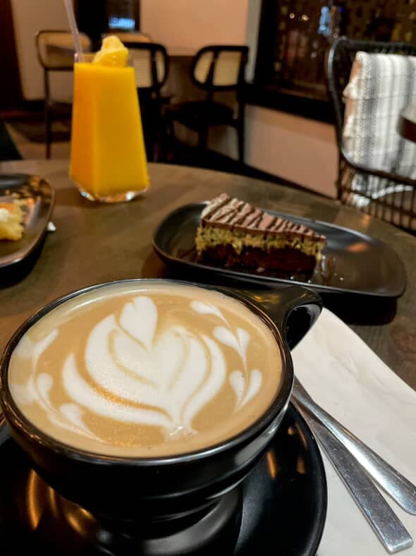 Coffee at Bayt Al mocha Mocha House, specialty coffee shop in Louisville