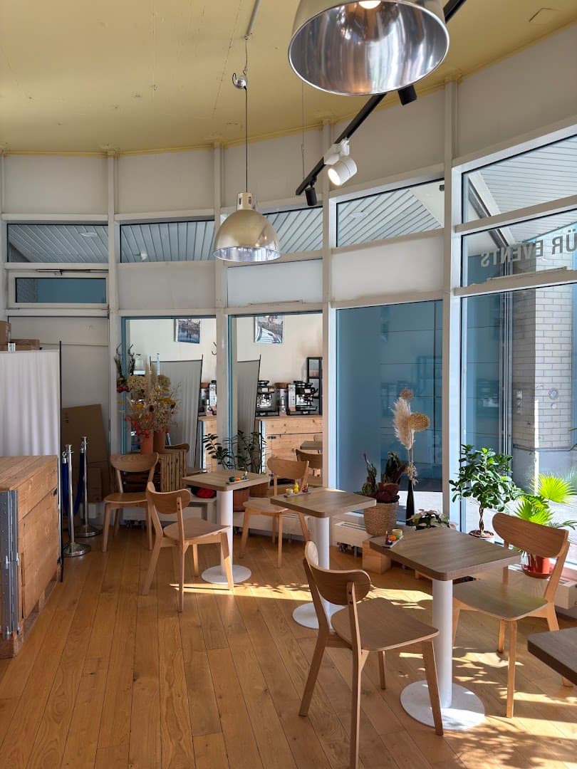 Interior of Helvti Kafi - Rent a Barista, specialty coffee shop in Zurich