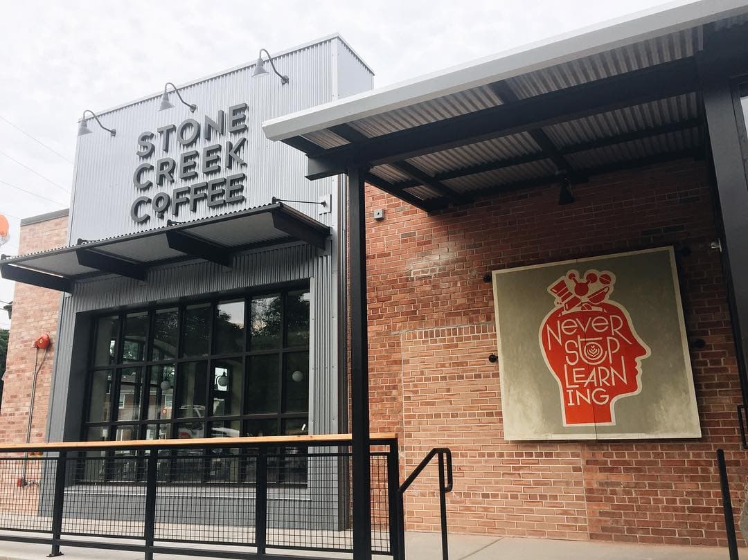 Storefront of Stone Creek Coffee - Harwood Ave, specialty coffee shop in Milwaukee