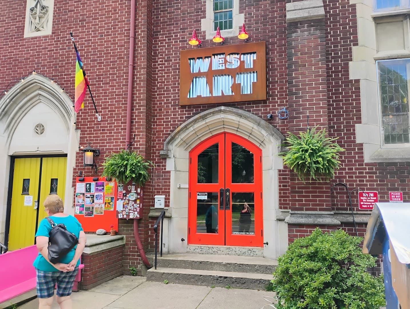 Storefront of West Art, specialty coffee shop in Lancaster