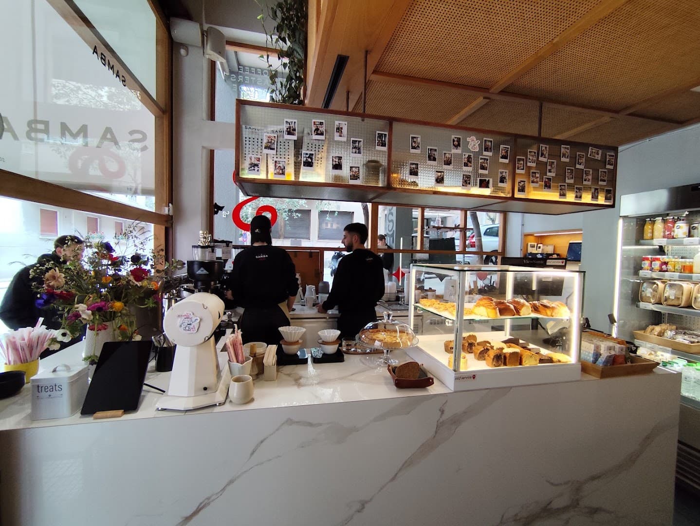 Interior of Samba Coffee Roasters | The Shop, specialty coffee shop in Athens