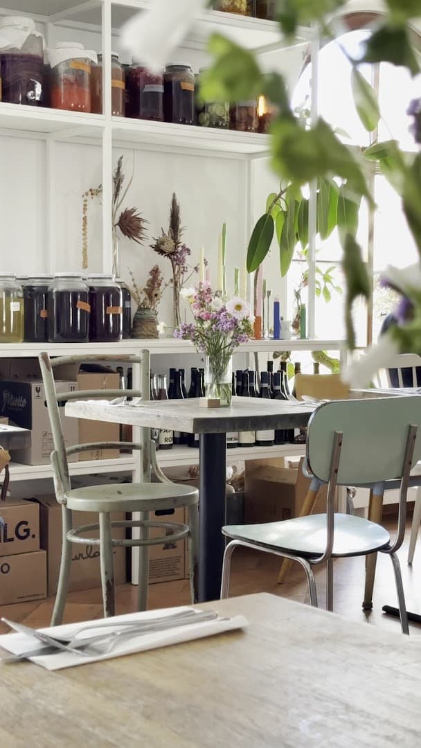 Interior of Bistro Karel, specialty coffee shop in Prague