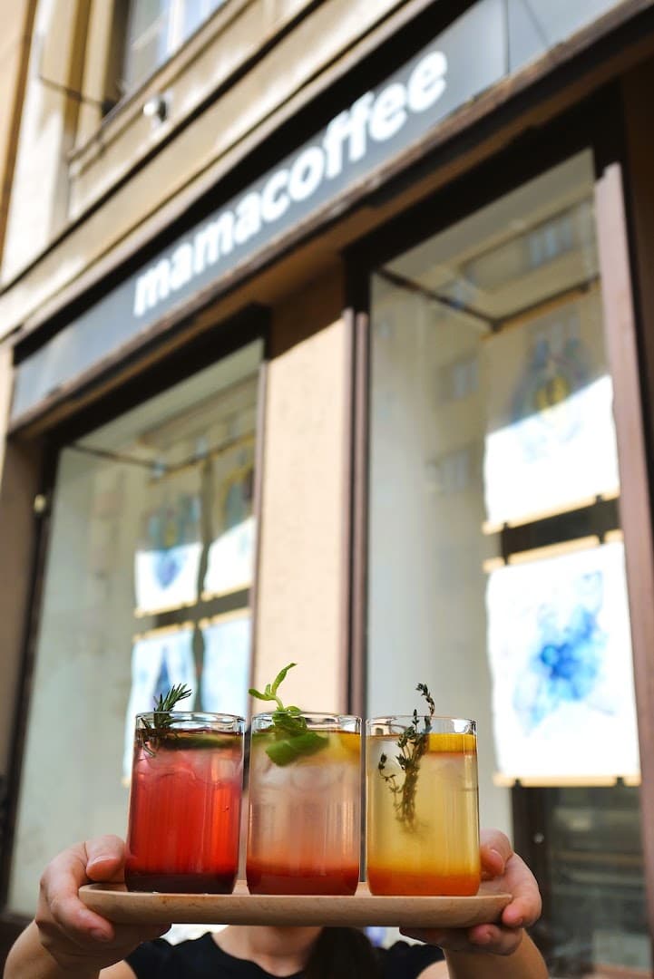 Coffee at mamacoffee Podolská, specialty coffee shop in Prague
