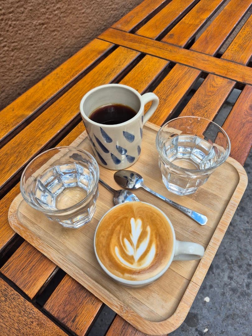 Coffee at mamacoffee Podolská, specialty coffee shop in Prague