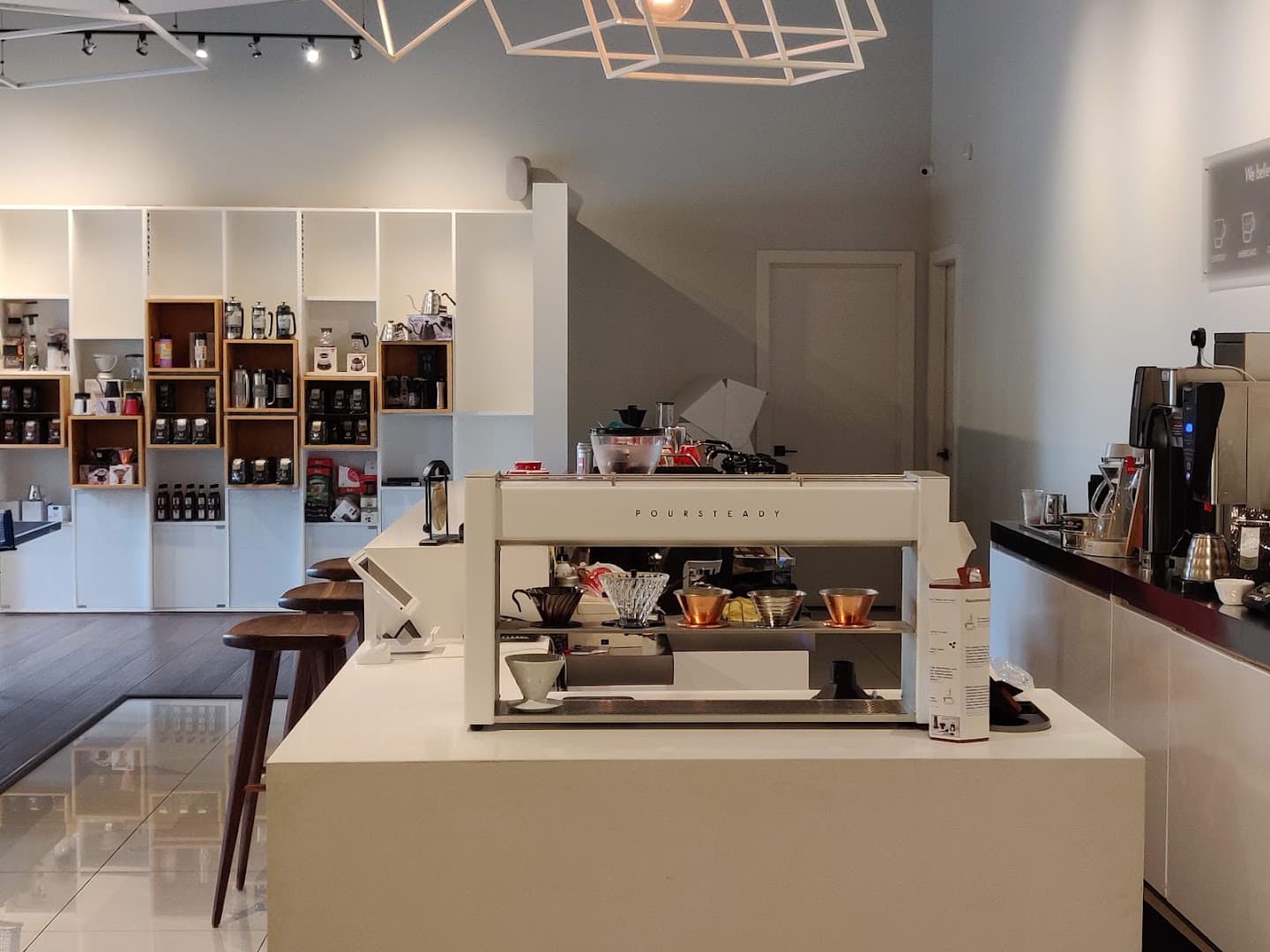 Interior of Social Coffee & Tea Company, specialty coffee shop in Toronto