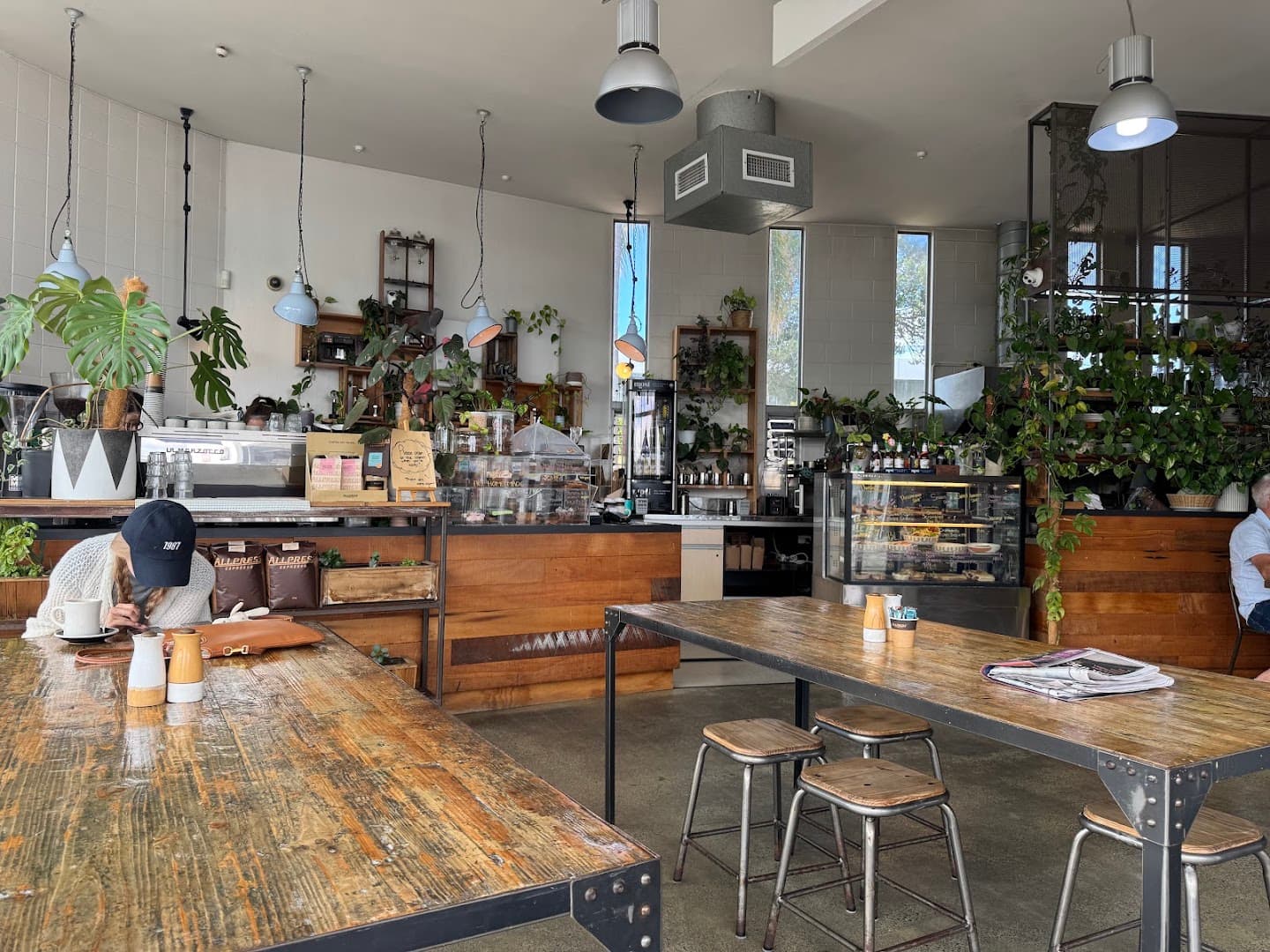Interior of Black & Gold Coffee Eatery, specialty coffee shop in Auckland