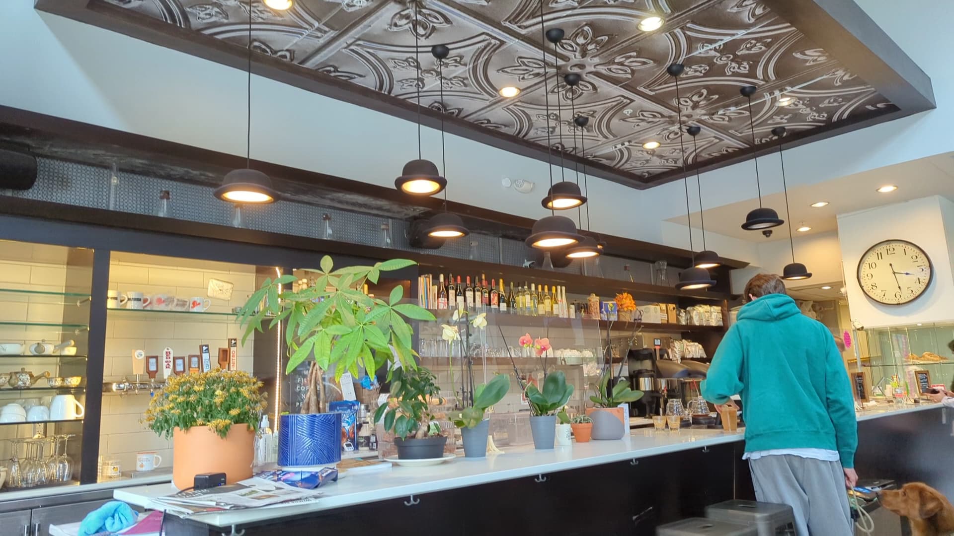 Interior of 42 & Lawrence, specialty coffee shop in Raleigh-Durham