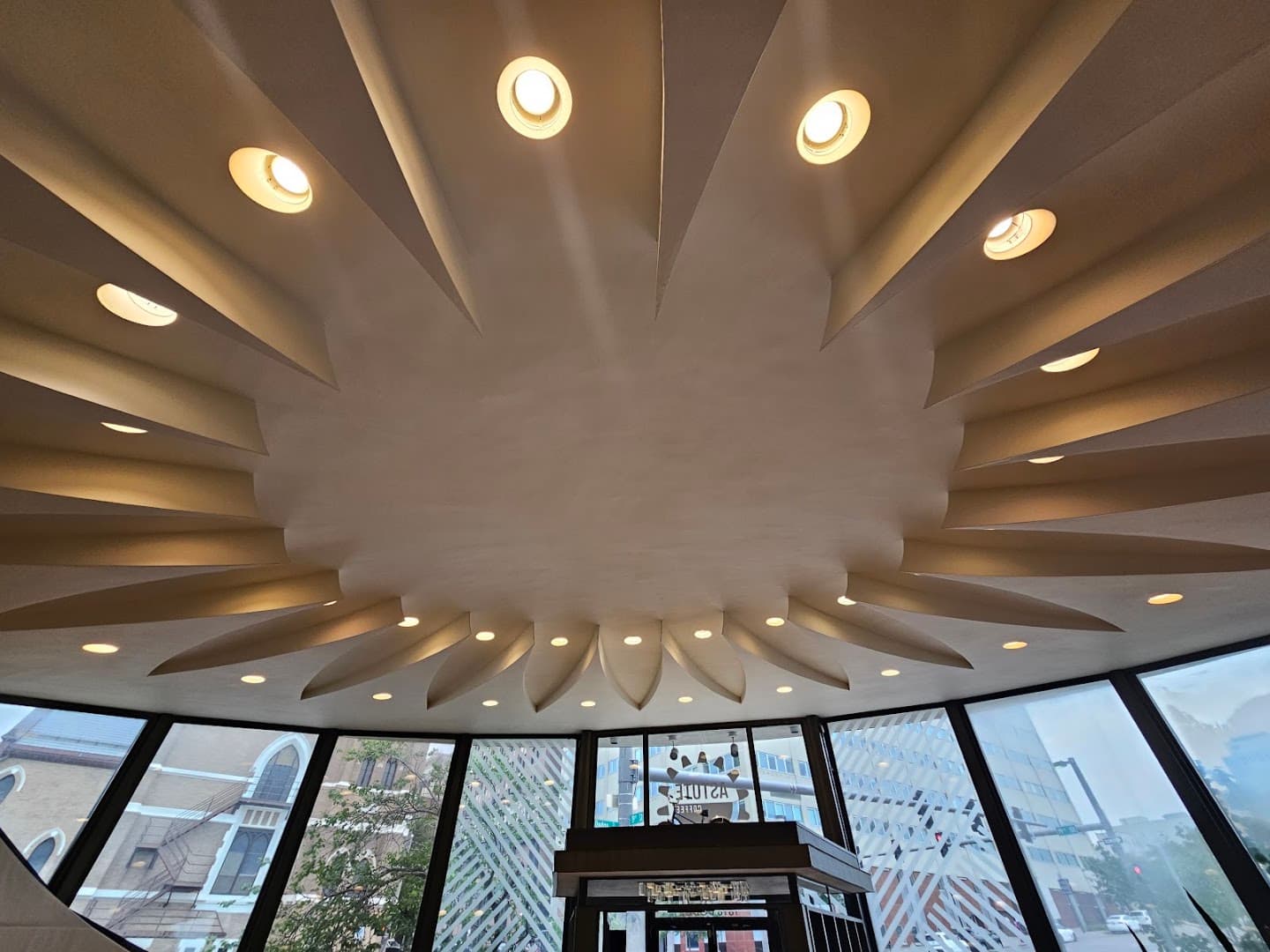Interior of Astute Coffee Downtown, specialty coffee shop in Omaha