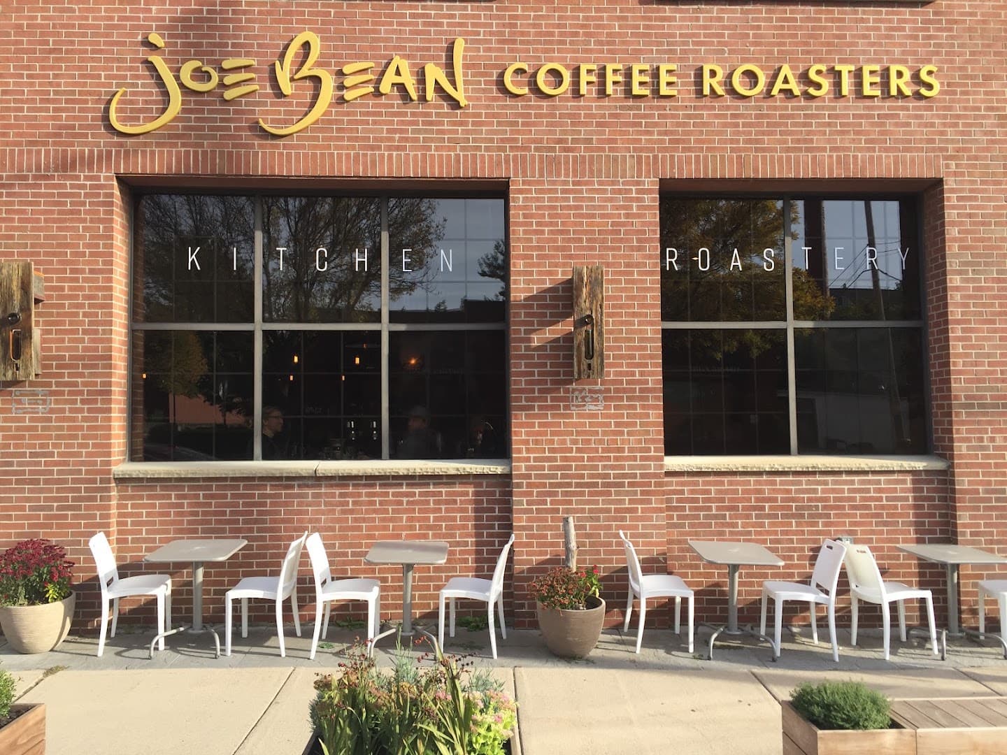 Storefront of Joe Bean Roasters, specialty coffee shop in Rochester