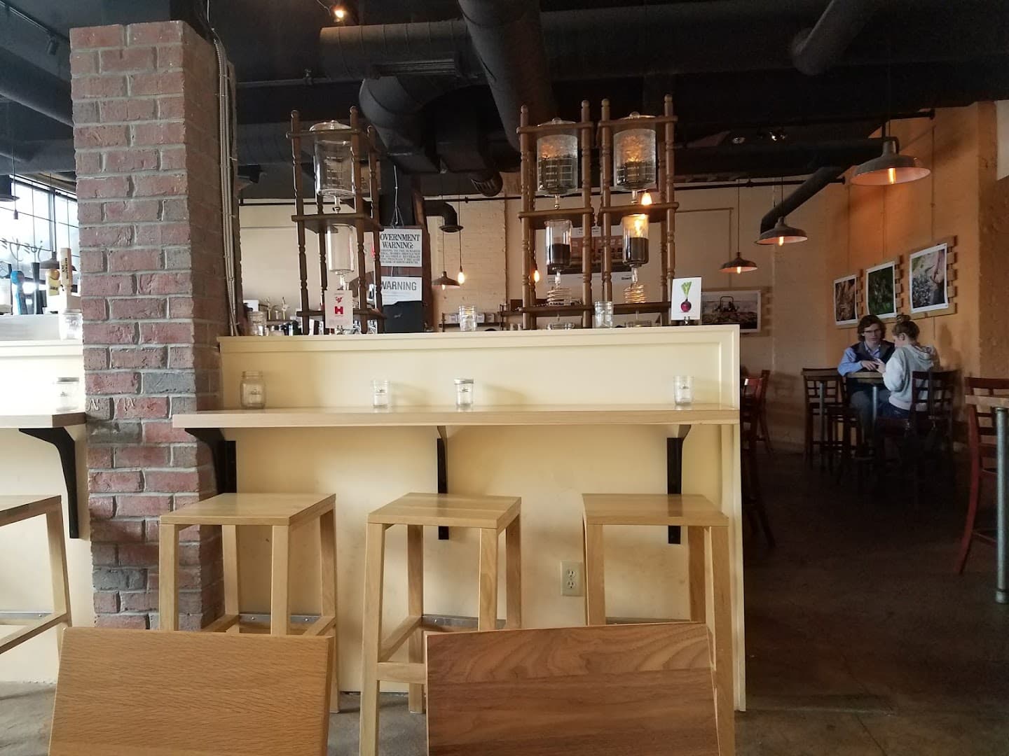 Interior of Joe Bean Roasters, specialty coffee shop in Rochester