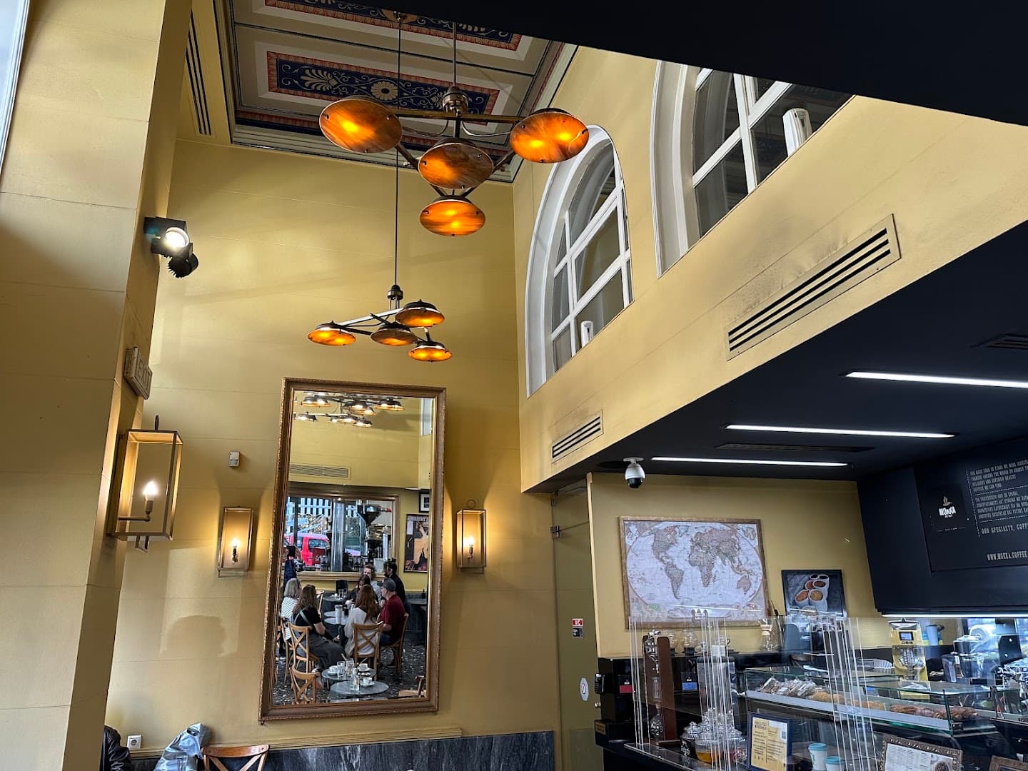 Interior of MOKKA Specialty Coffee, specialty coffee shop in Athens