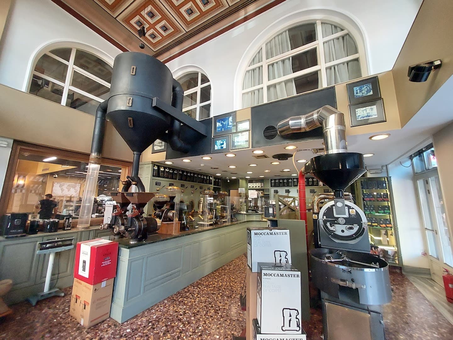 Interior of MOKKA Specialty Coffee, specialty coffee shop in Athens