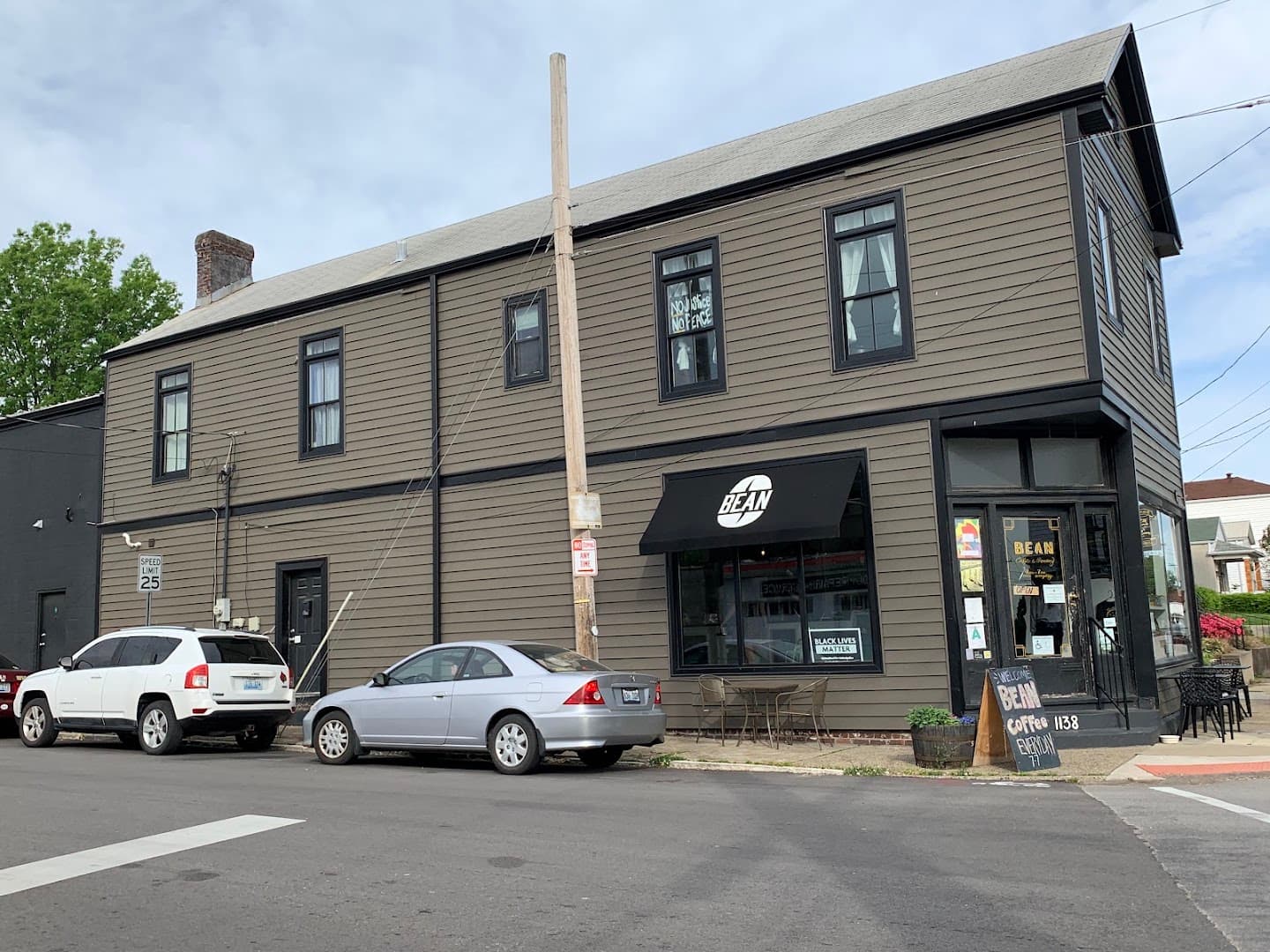 Storefront of Bean Roastery and Cafe, specialty coffee shop in Louisville