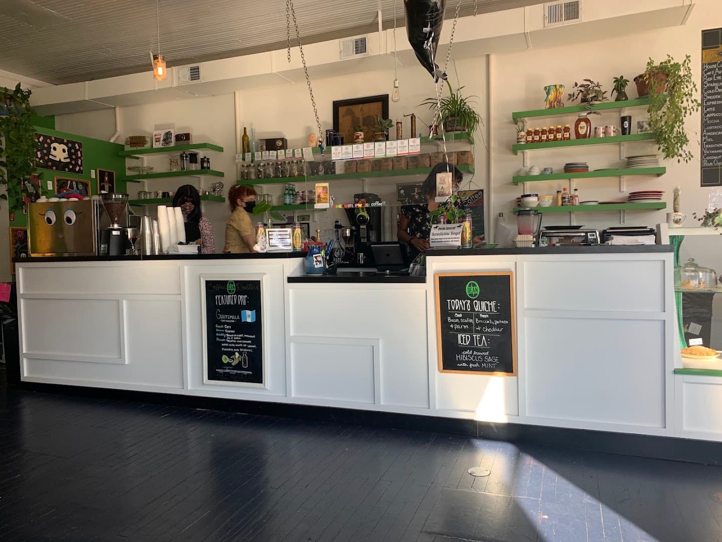 Interior of Bean Roastery and Cafe, specialty coffee shop in Louisville