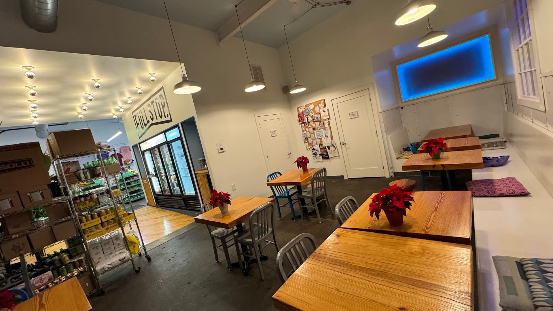 Interior of Full Stop Station, specialty coffee shop in Louisville