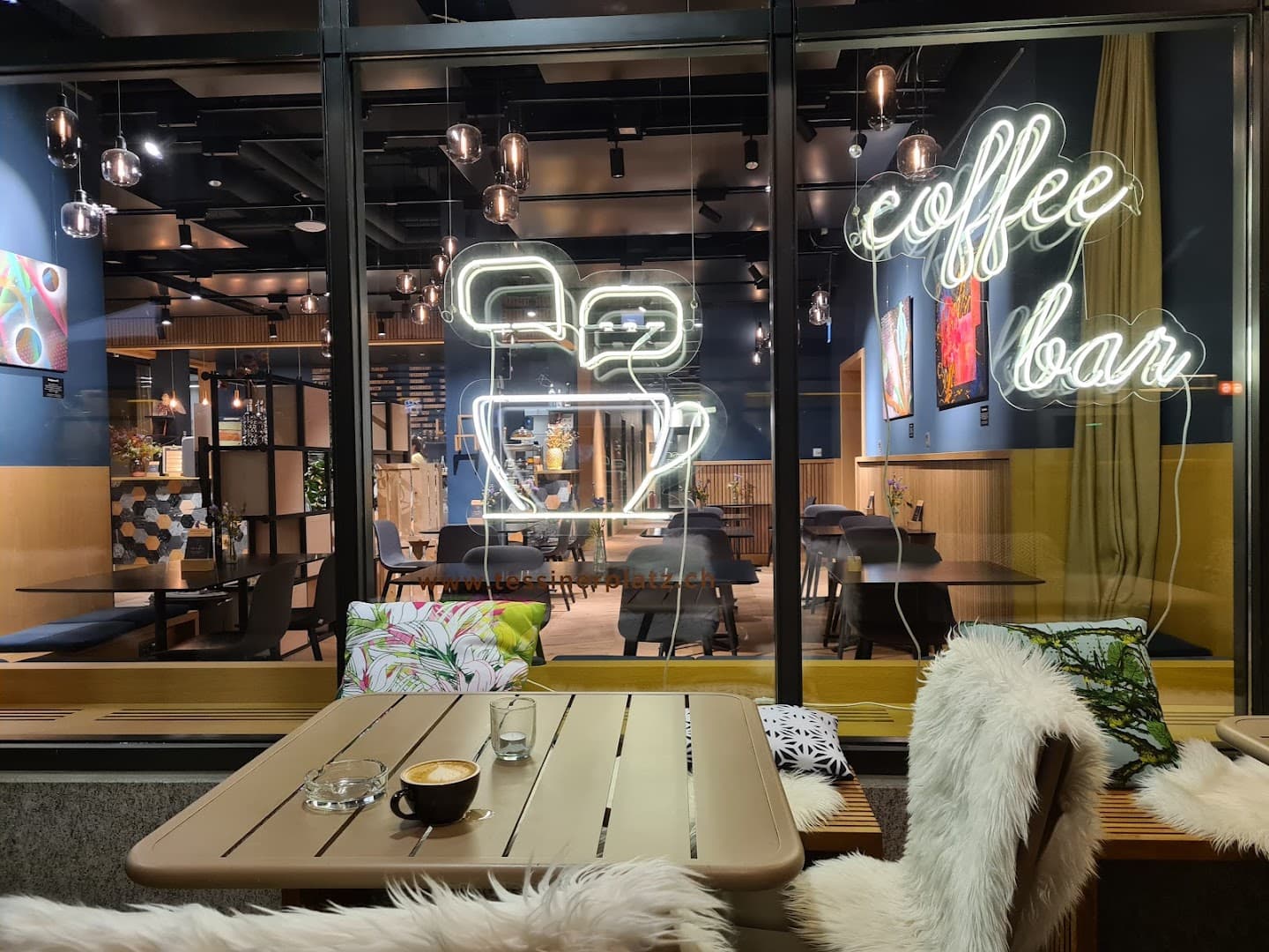 Interior of Coffee Bar Tessinerplatz, specialty coffee shop in Zurich