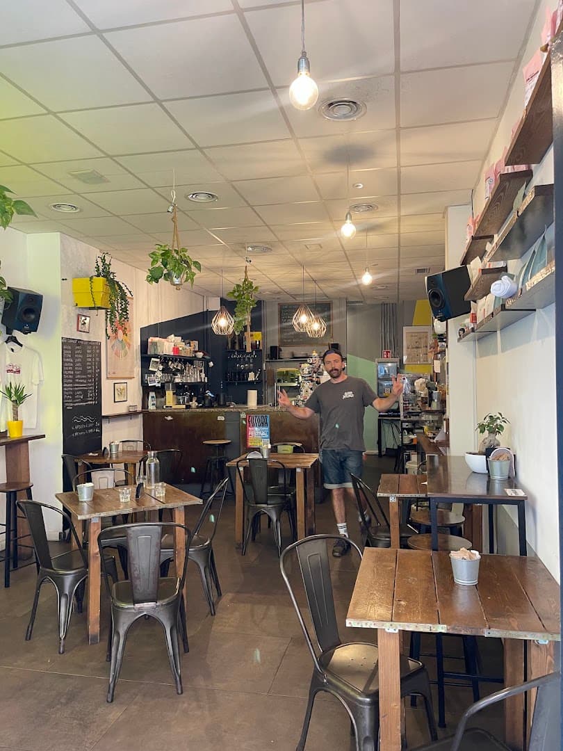 Interior of Fax Factory, specialty coffee shop in Rome