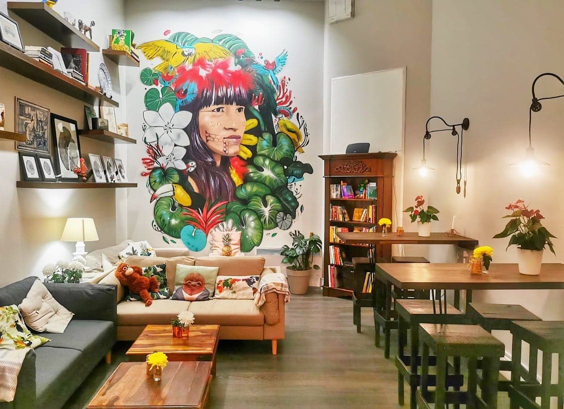 Interior of The Colony Gourmet, specialty coffee shop in Edinburgh