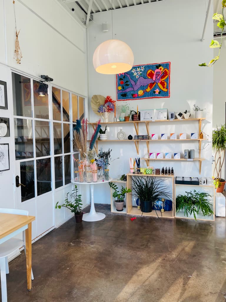 Pollen Coffee + Flower Shop - specialty coffee shop in River Arts District