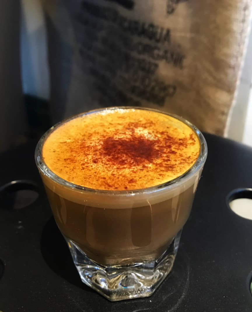 Coffee at Birds & Beans Café, specialty coffee shop in Toronto