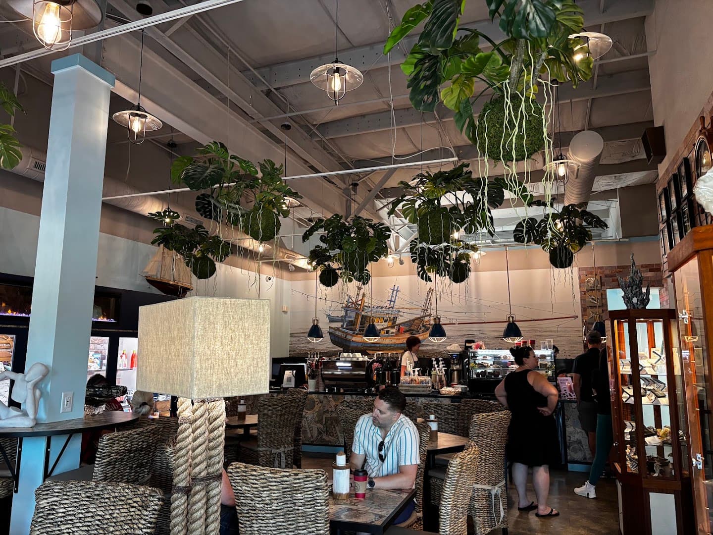 Interior of Roasting Route Coffee House, specialty coffee shop in Charlotte