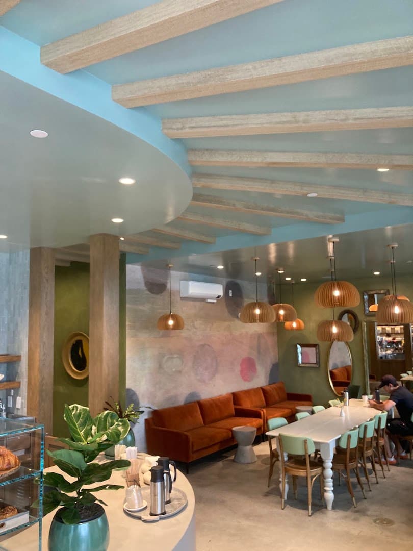 Interior of Dart Coffee Co, specialty coffee shop in Santa Barbara
