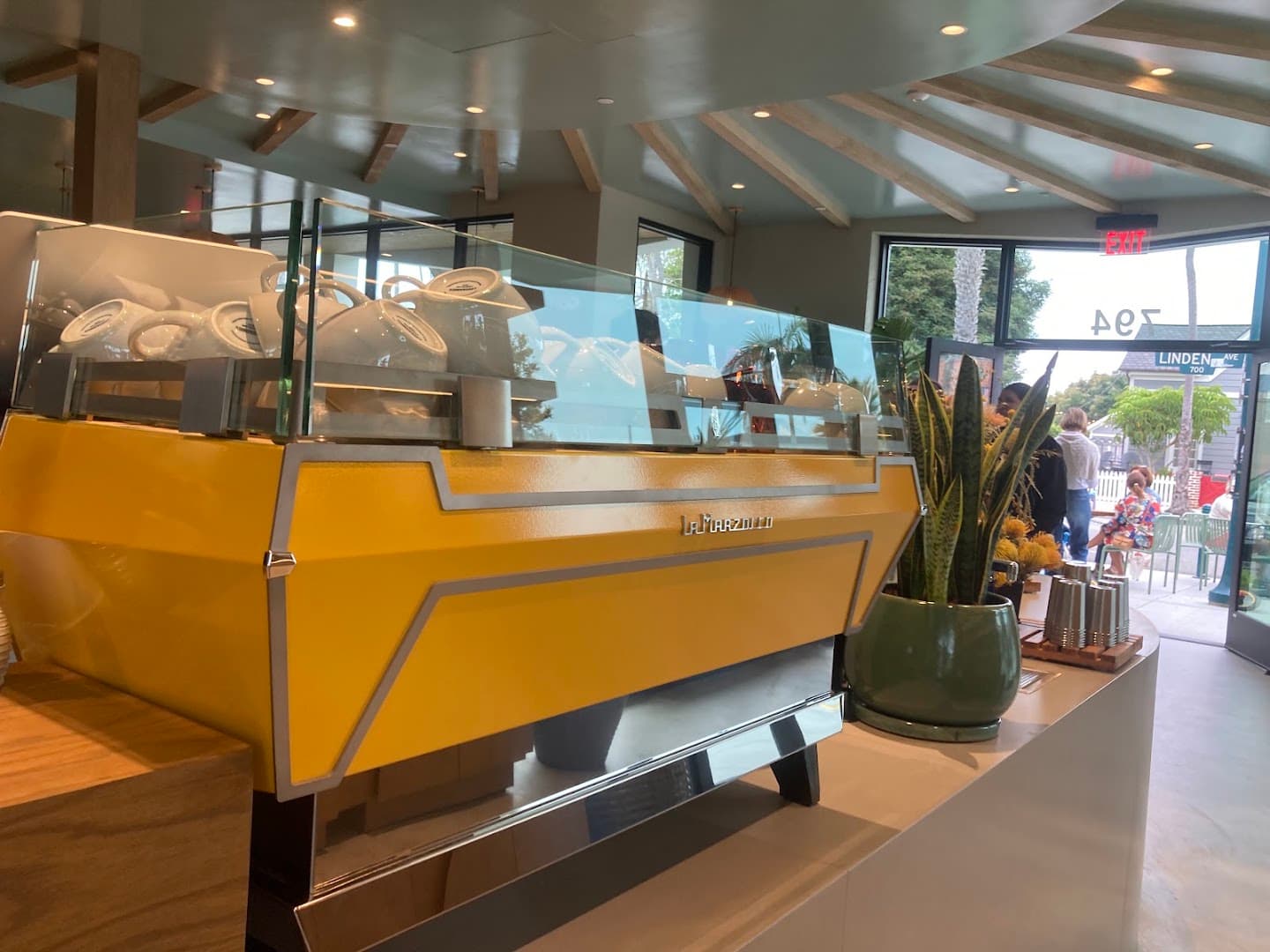 Interior of Dart Coffee Co, specialty coffee shop in Santa Barbara