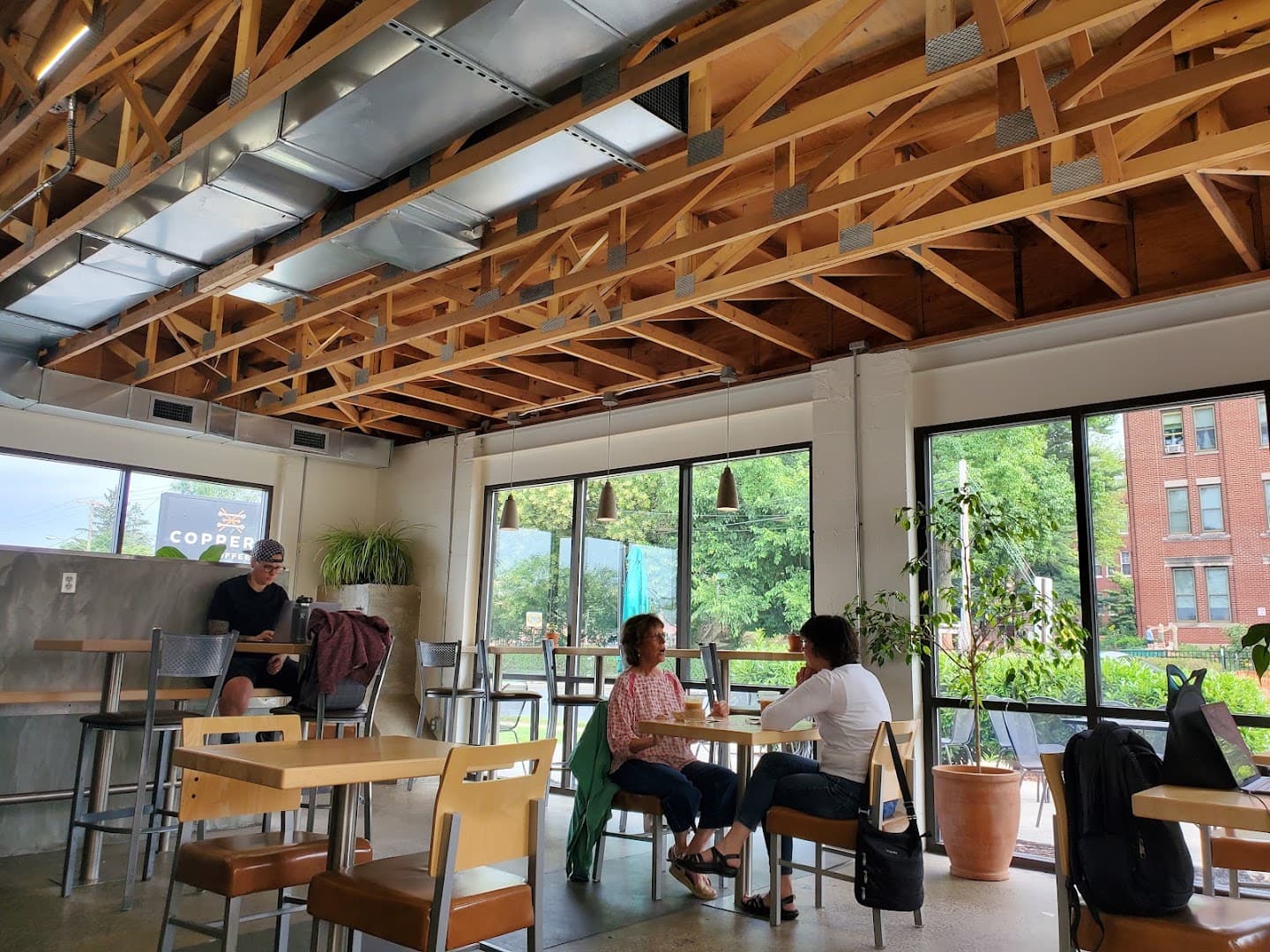 Interior of Copper Cup Lancaster, specialty coffee shop in Lancaster