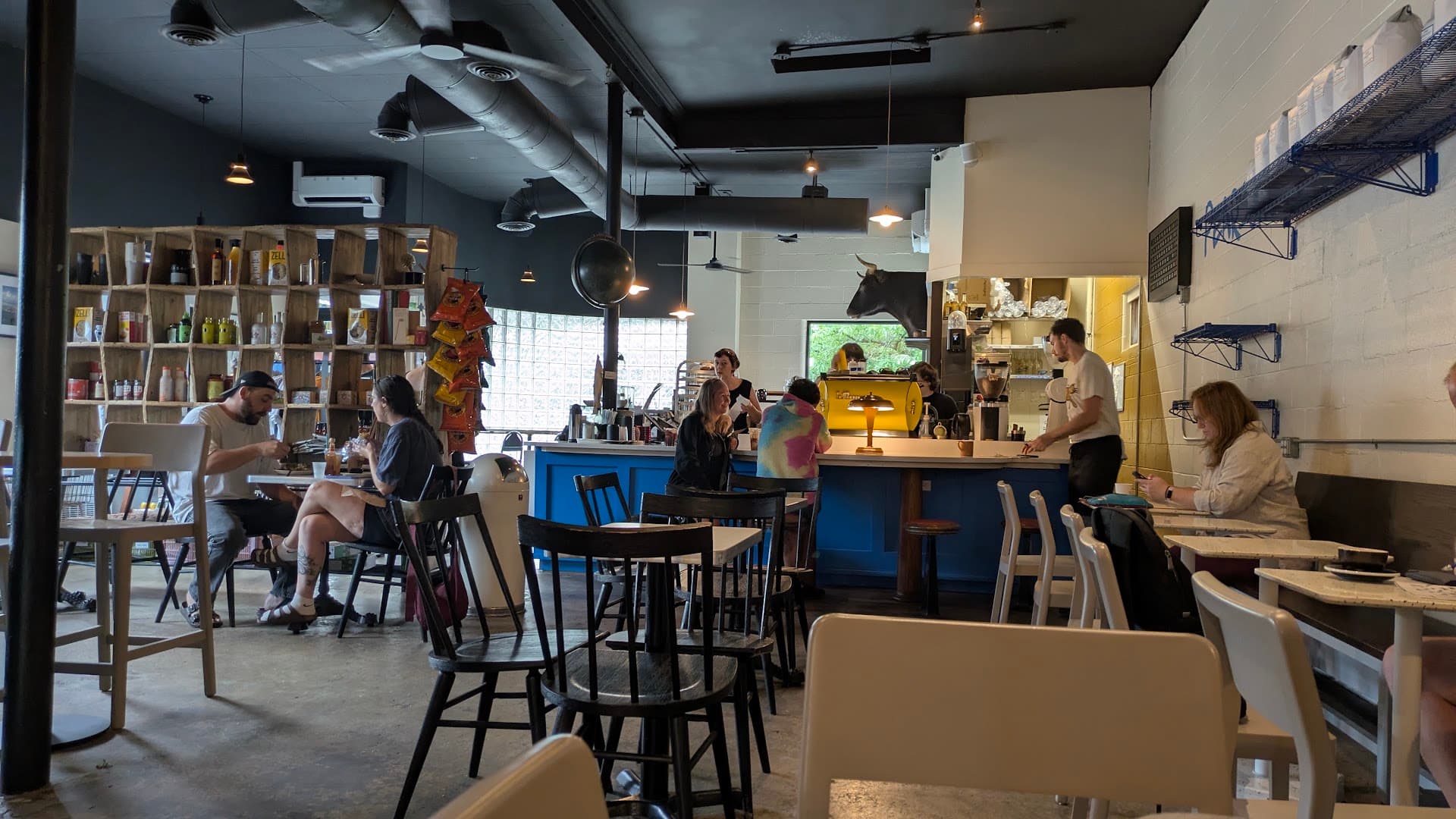 Interior of Pearson's, specialty coffee shop in Rochester
