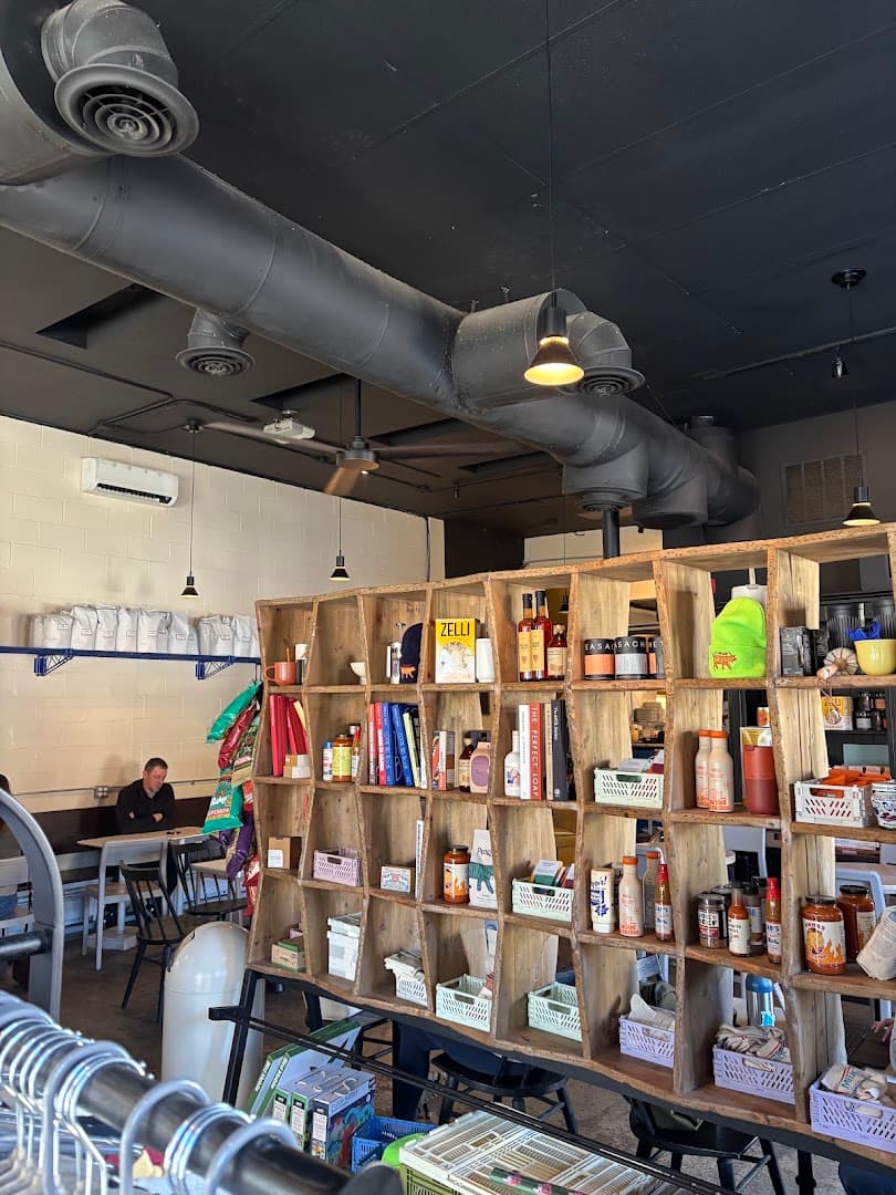 Interior of Pearson's, specialty coffee shop in Rochester