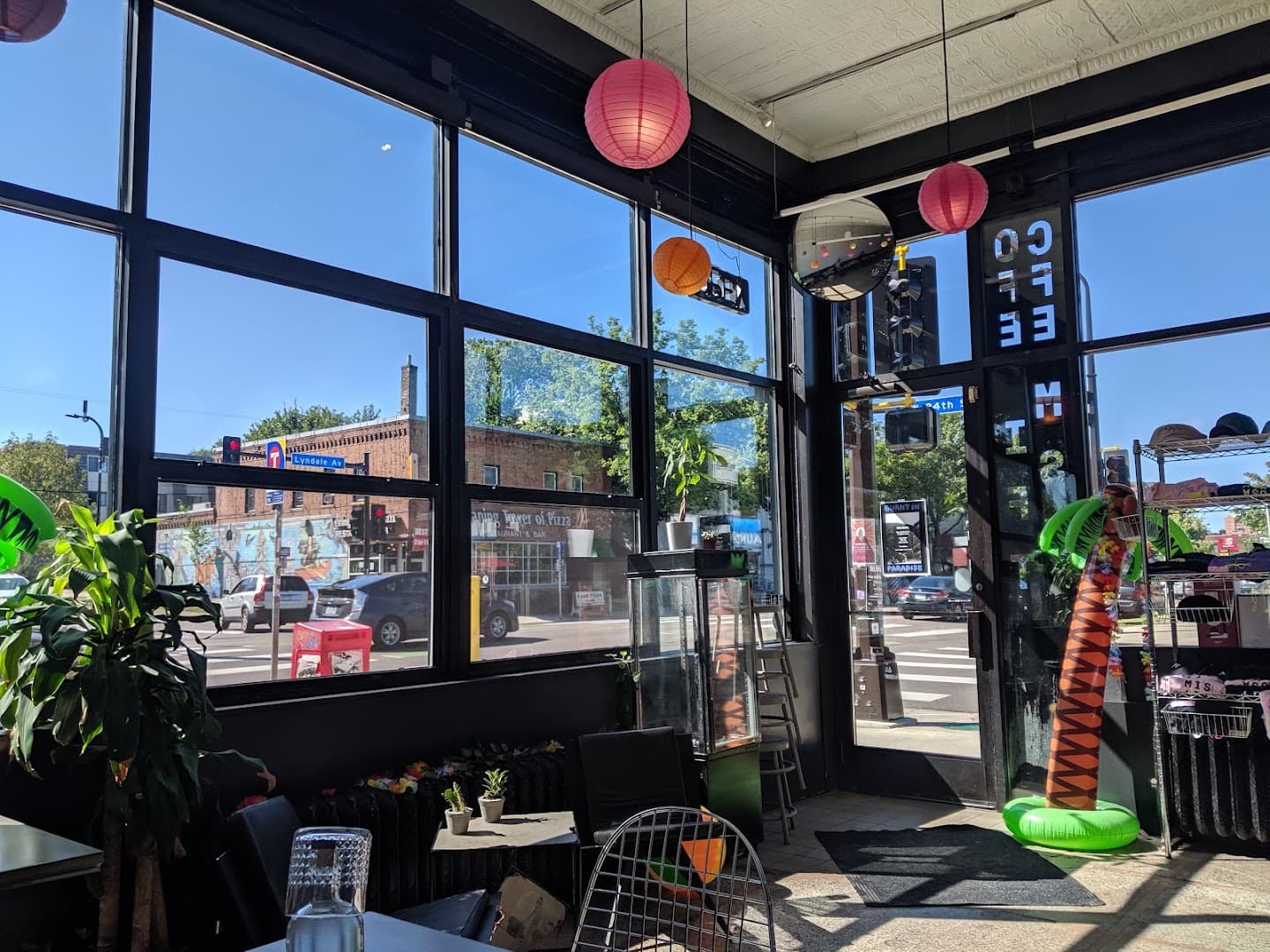 Interior of Misfit Coffee, specialty coffee shop in Minneapolis