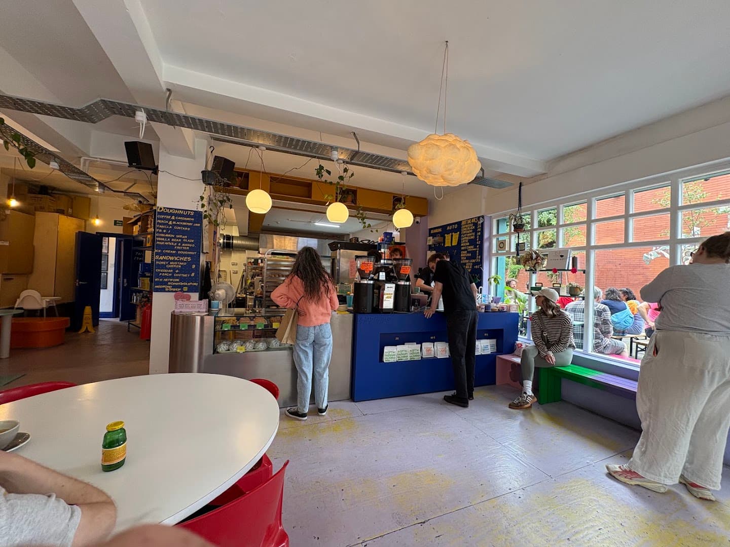 Interior of Siop Shop, specialty coffee shop in Manchester