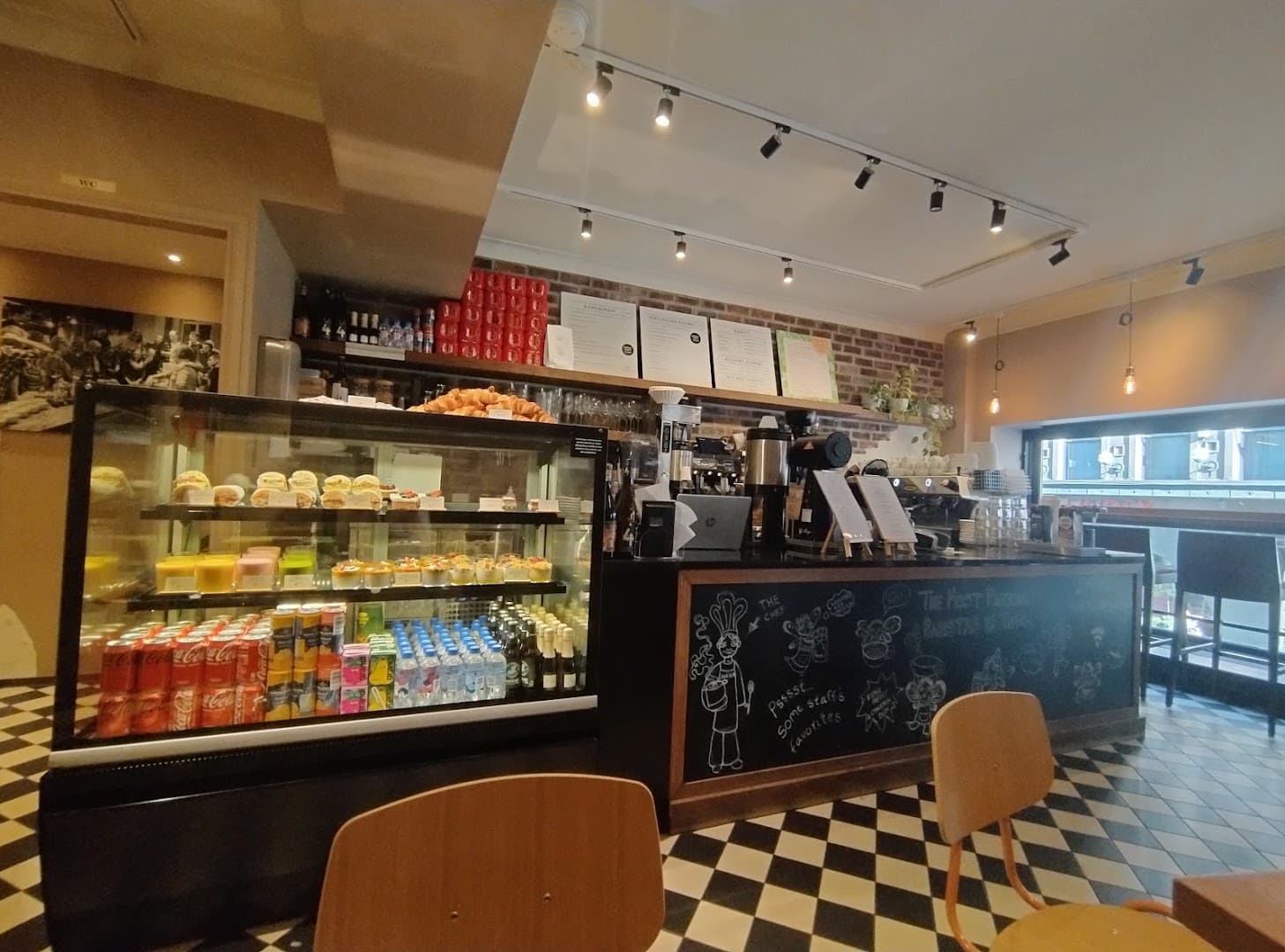 Interior of La Torrefazione, specialty coffee shop in Helsinki