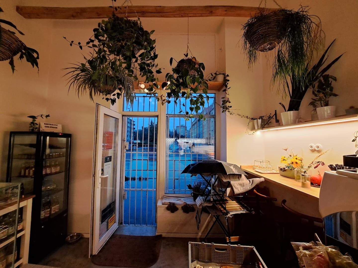 Interior of Kafe U Ševce, specialty coffee shop in Prague
