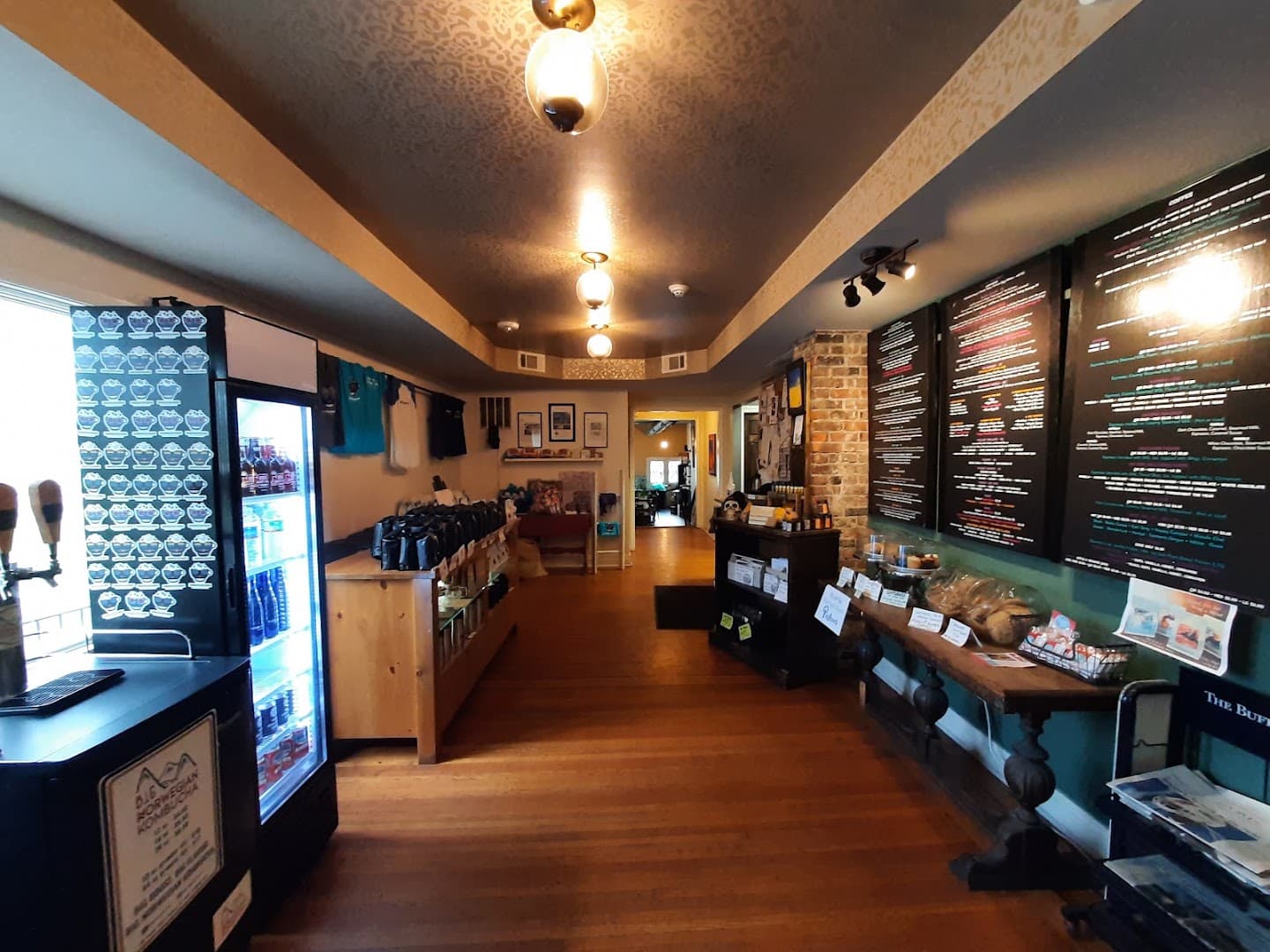 Interior of Undergrounds Coffee House and Roastery, specialty coffee shop in Buffalo