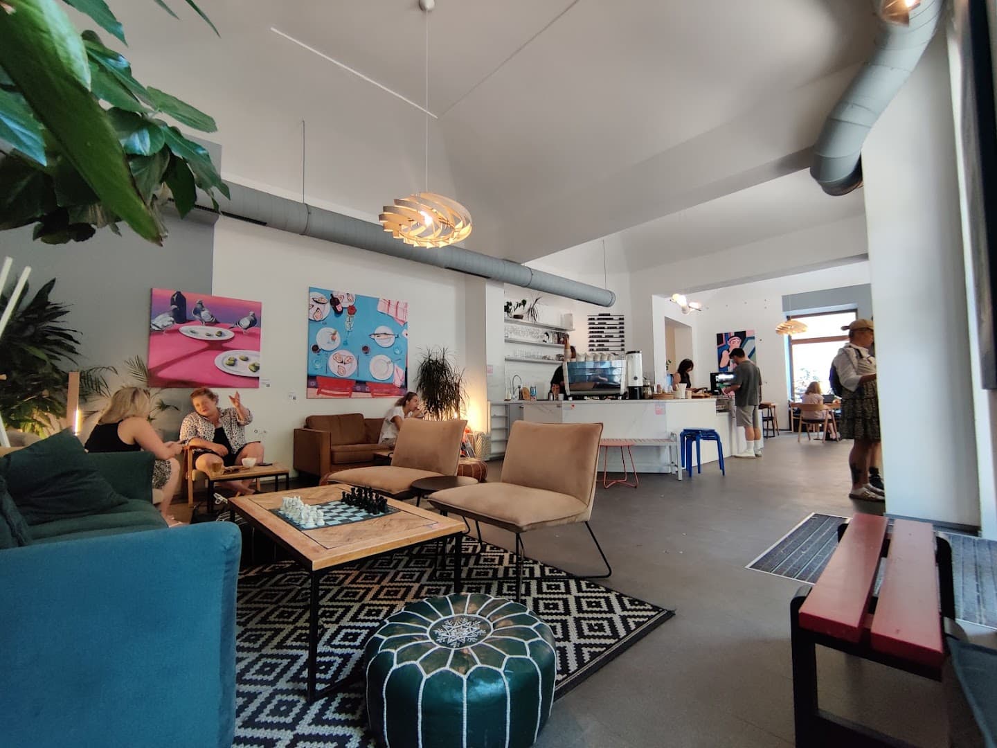 Interior of Version Coffee, specialty coffee shop in Prague