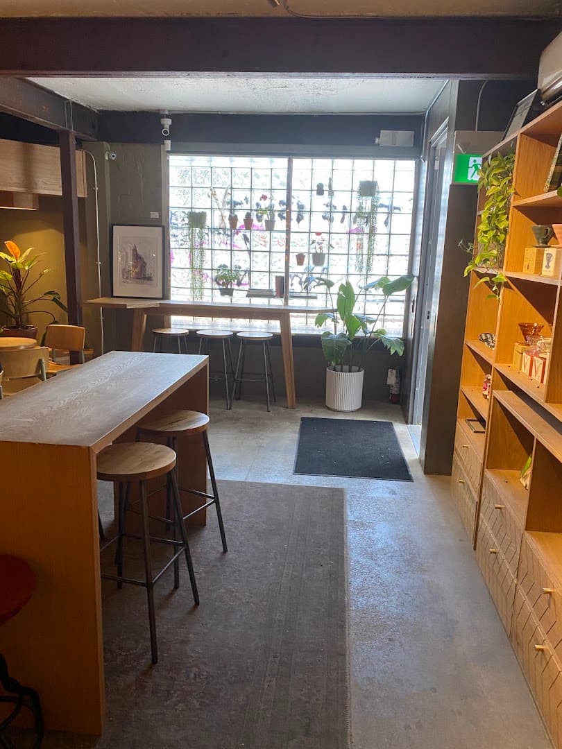 Interior of Boxcar Social Laneway, specialty coffee shop in Toronto