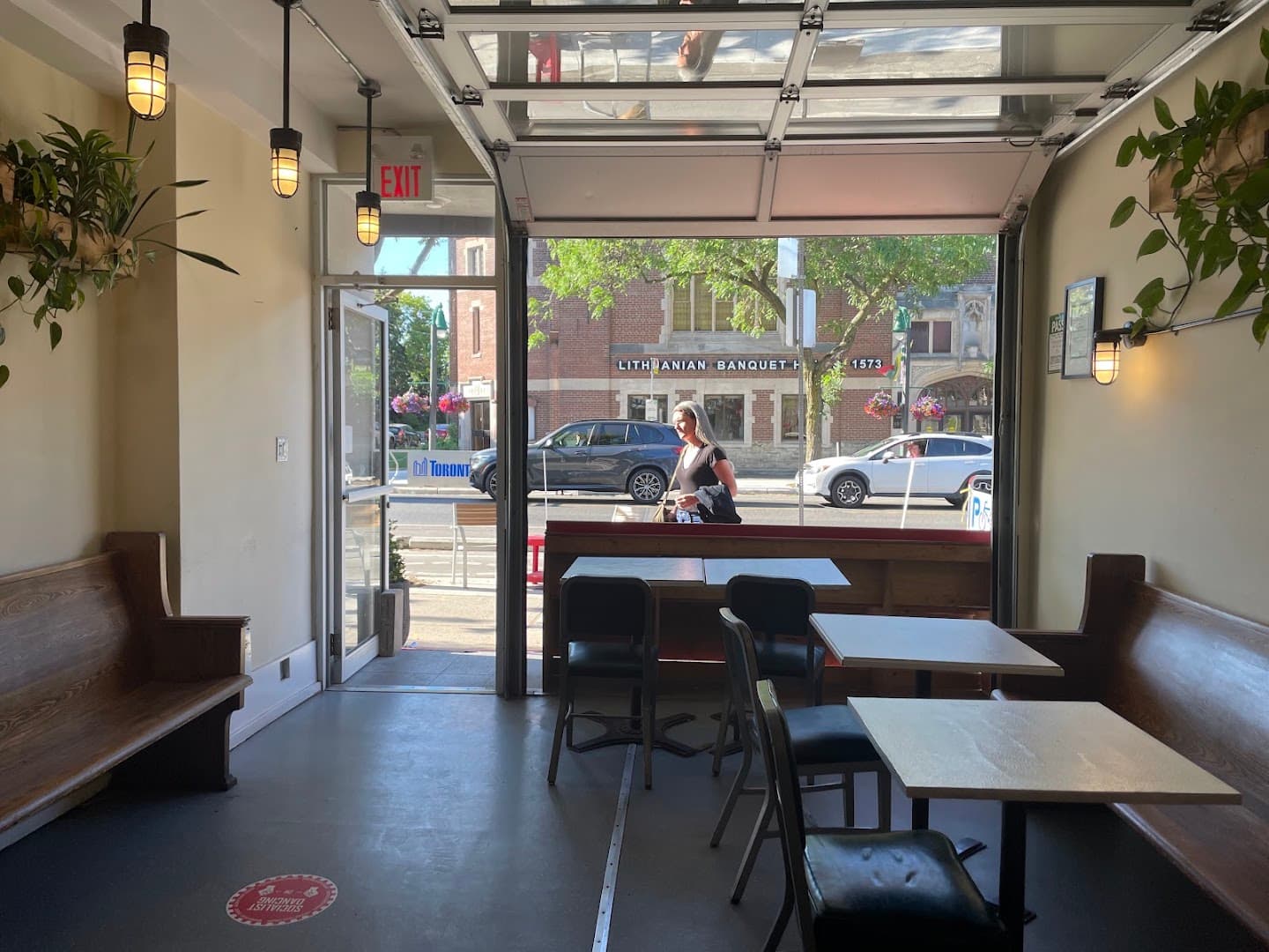 Interior of Outpost Coffee Roasters Ltd, specialty coffee shop in Toronto