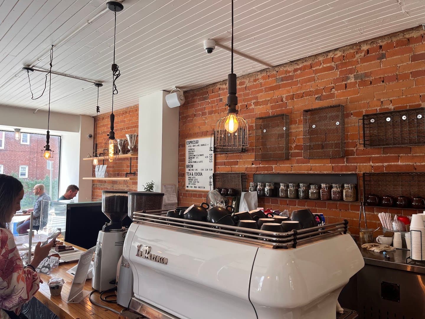 Interior of The Good Neighbour Espresso Bar, specialty coffee shop in Toronto